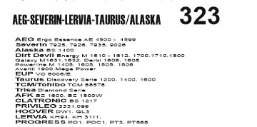Vacuum Cleaner Bags with Filter 323-SEVERIN x5 Items (OEM)